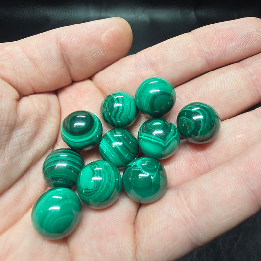 Malachite Spheres 0.5