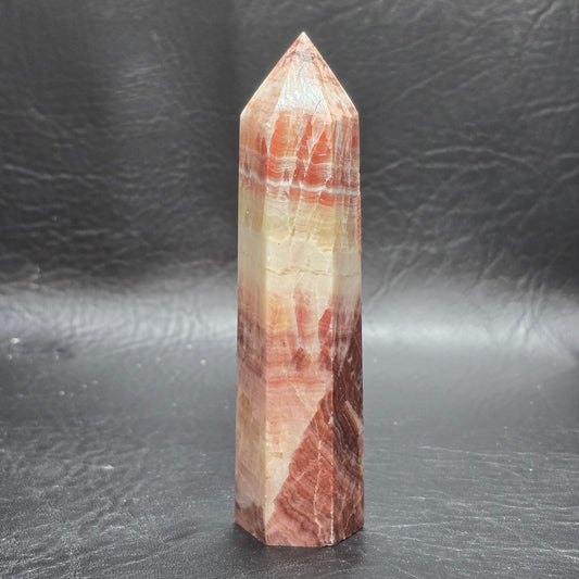 Red Calcite Tower -darker reds