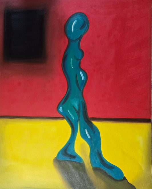 original oil painting 16x20in loose canvas