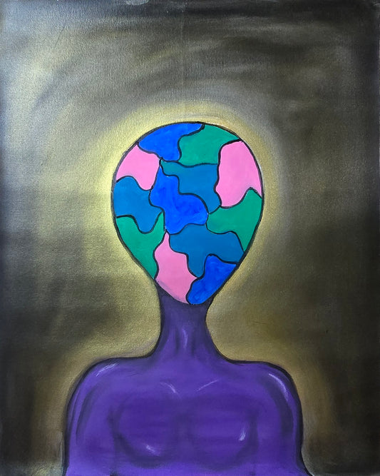 original oil painting 16x20in loose canvas