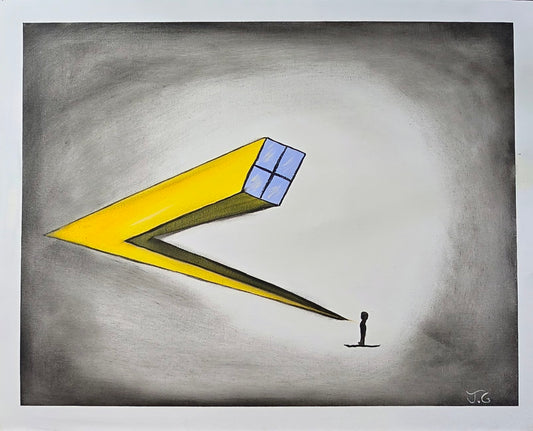 Original oil painting 16x20in canvas board