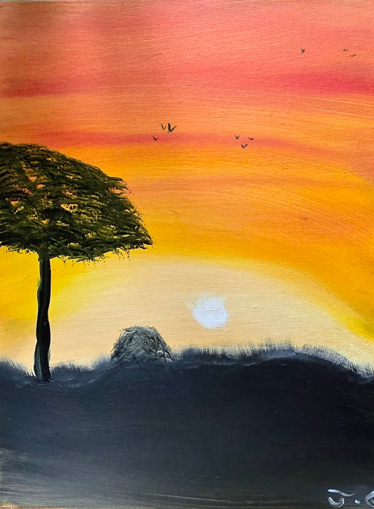 original oil painting 16x12